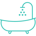 Badewanne zur Körperpflege icon